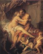Francois Boucher Hercules and Omphale painting